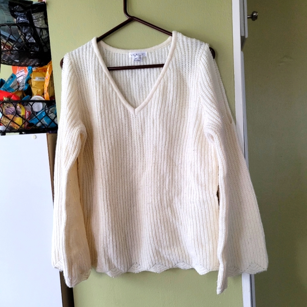 Cream Knit Sweater